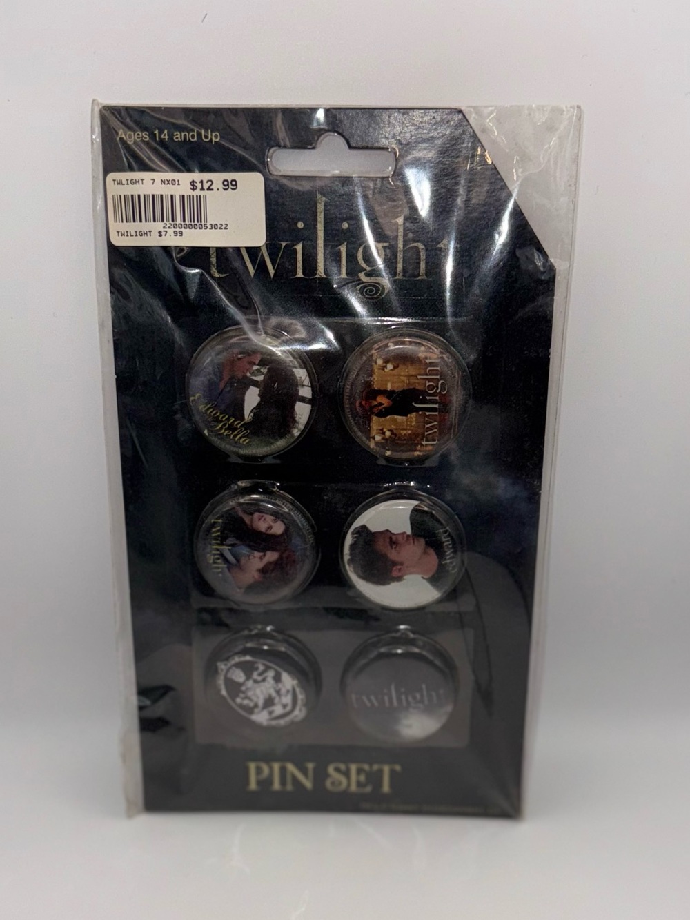 Twilight Black Pin Set - Official Movie Merchandise